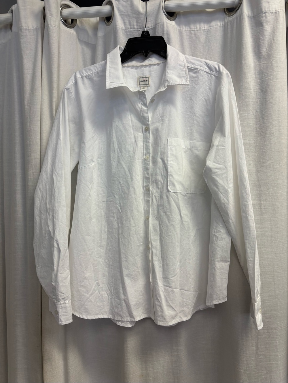 Maeve Shrunken Bennet Button-Down Shirt - White - Picture 6 of 12